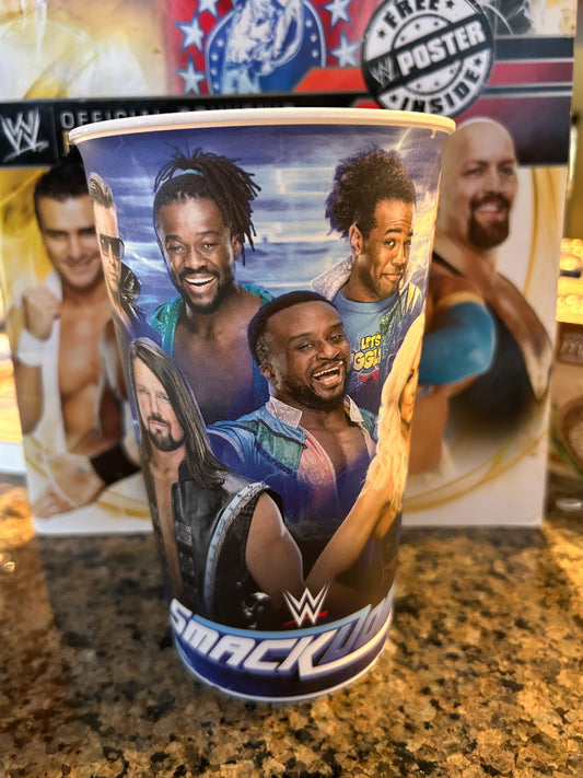 * WWE Smackdown Official Collectibles Cup (AJ Styles, Jeff Hardy, New Day, Orton & more)