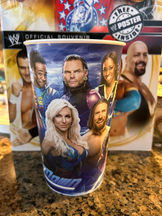 * WWE Smackdown Official Collectibles Cup (AJ Styles, Jeff Hardy, New Day, Orton & more)