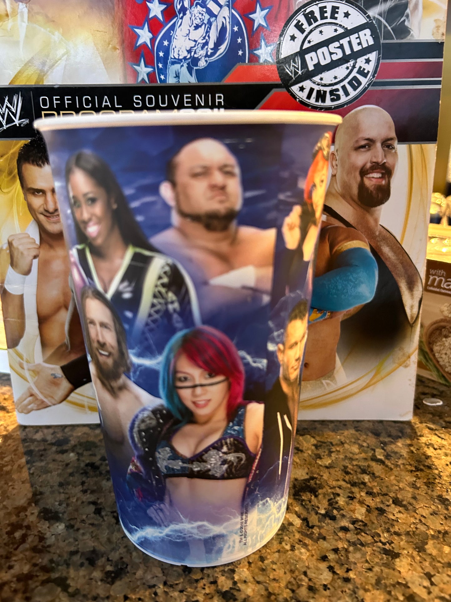 * WWE Smackdown Official Collectibles Cup (AJ Styles, Jeff Hardy, New Day, Orton & more)
