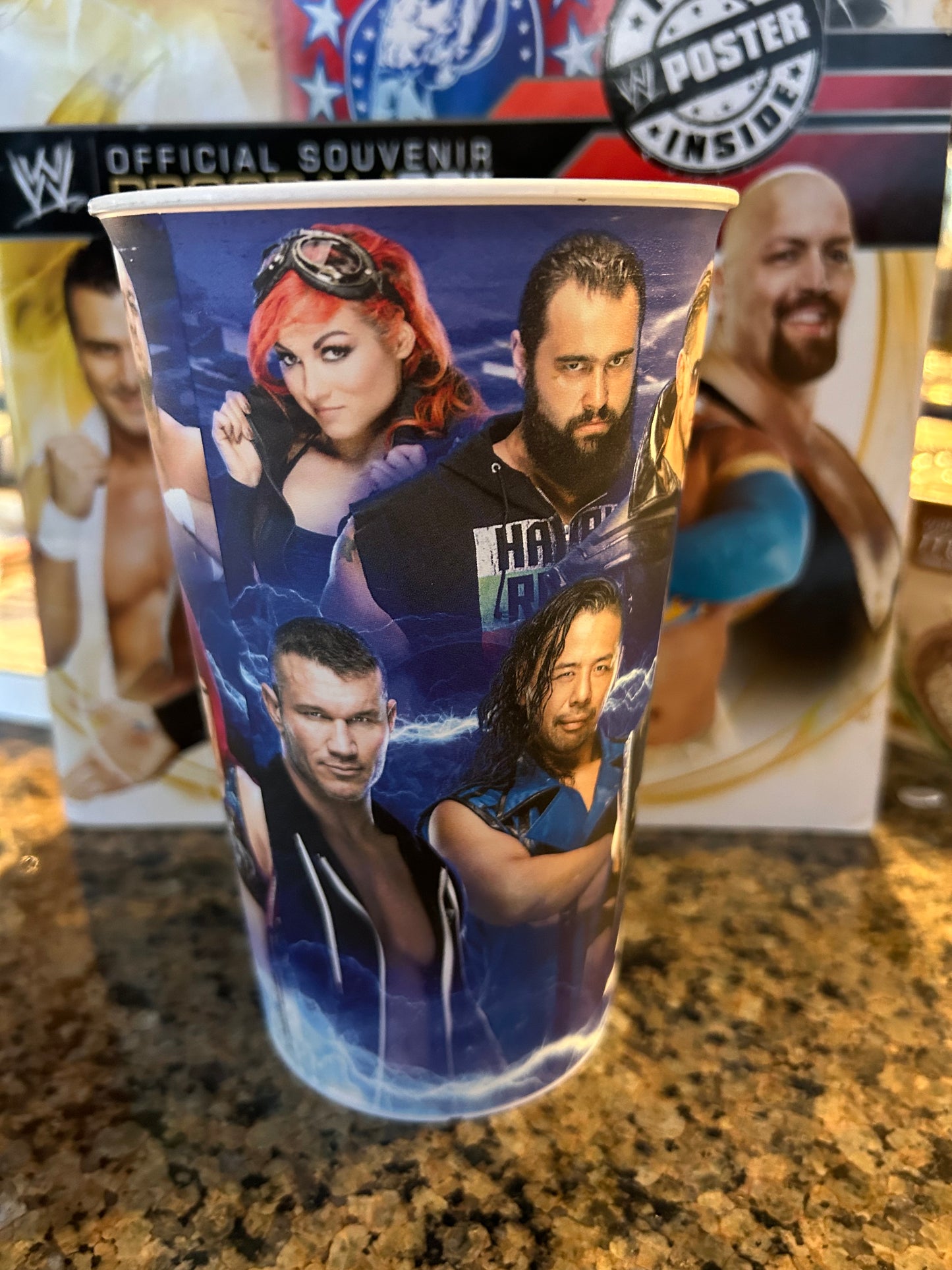 * WWE Smackdown Official Collectibles Cup (AJ Styles, Jeff Hardy, New Day, Orton & more)