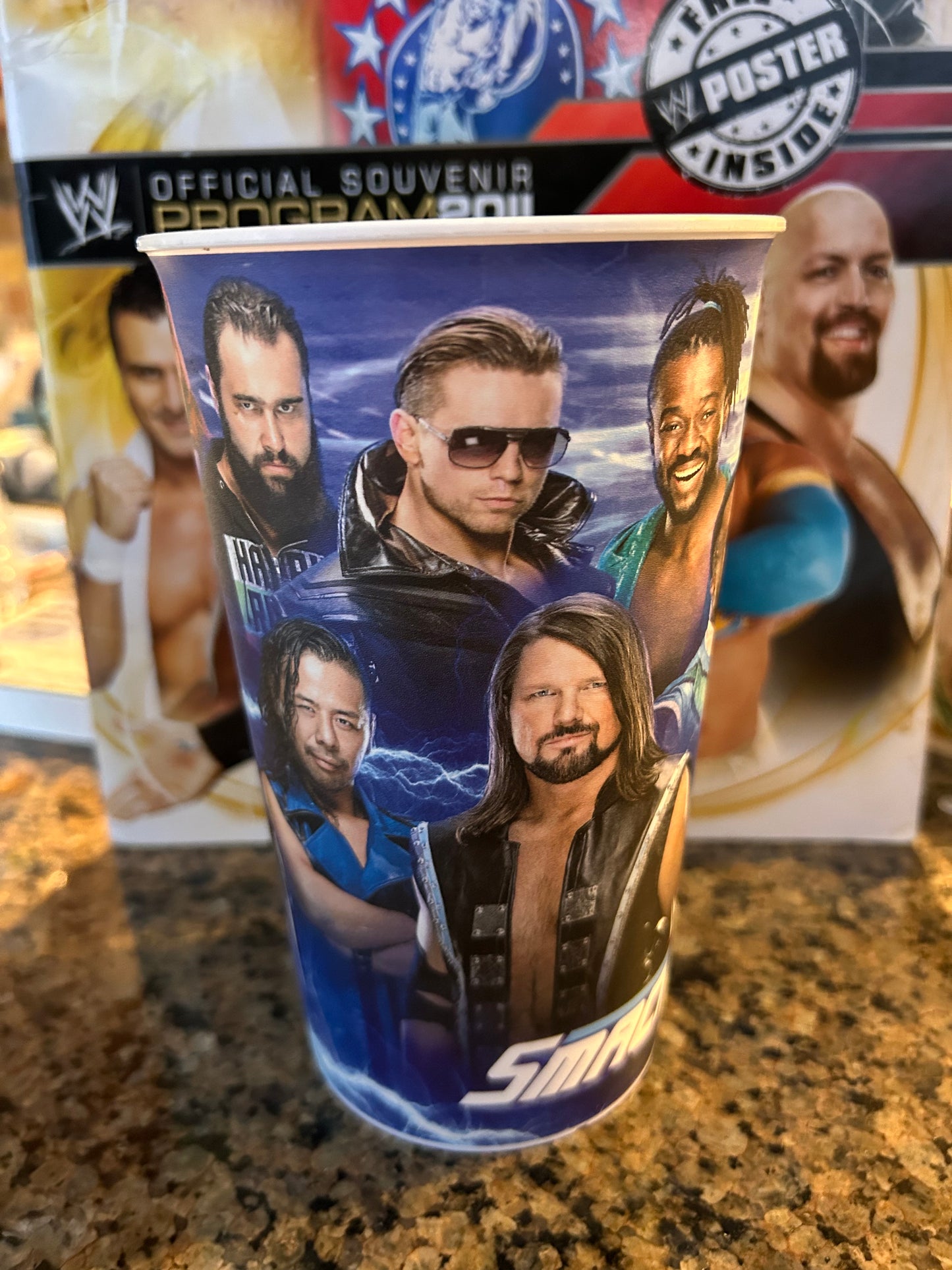 * WWE Smackdown Official Collectibles Cup (AJ Styles, Jeff Hardy, New Day, Orton & more)