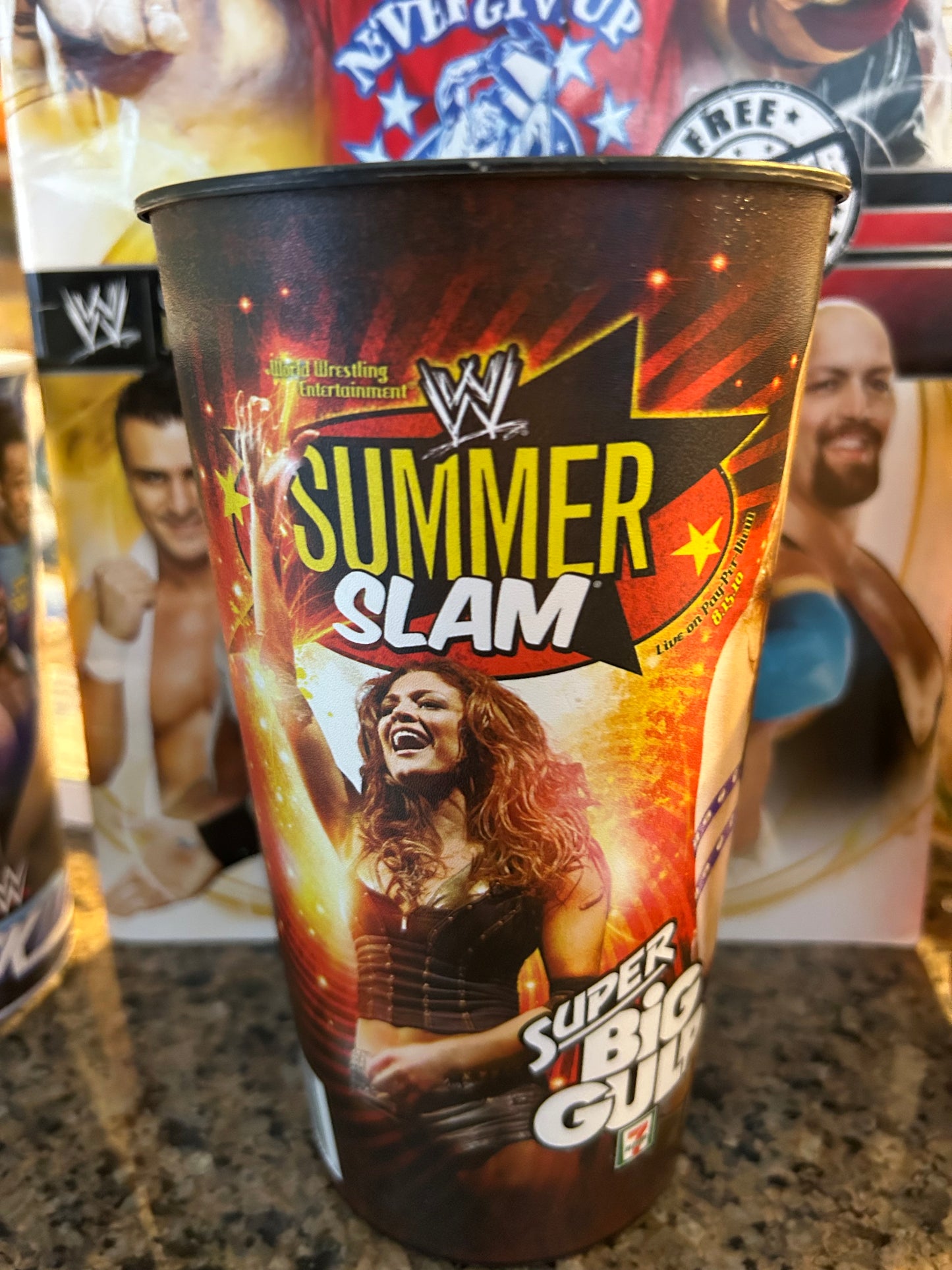 * WWE EVE 7 Eleven Summer Slam Super Big Gulp Official Collectibles Cup