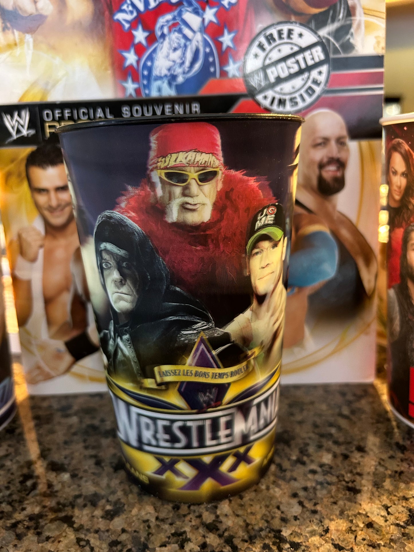 * WWE Wrestlemania 30 Official Collectibles Cup (Lesnar, Triple H, Hulk Hogan, Cena & more)