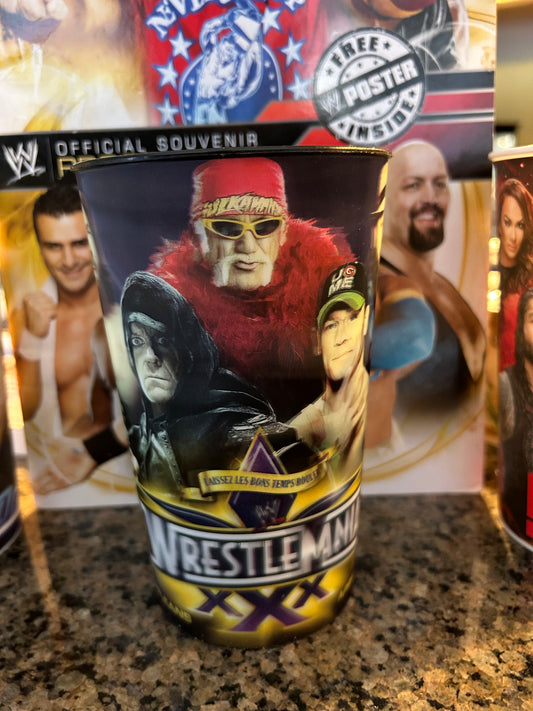 * WWE Wrestlemania 30 Official Collectibles Cup (Lesnar, Triple H, Hulk Hogan, Cena & more)
