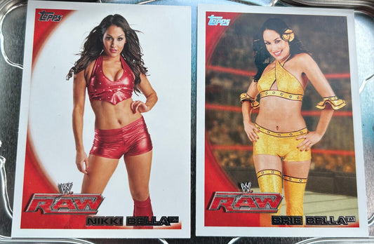* Bella Twins (Nikki & Brie) WWE 2010 Topps Cards