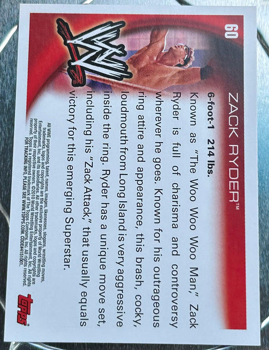 *Zack Ryder 2010 WWE Topps Card