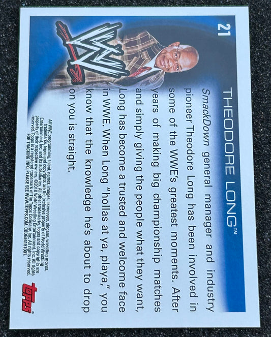* Theodore Long 2010 WWE Topps Card