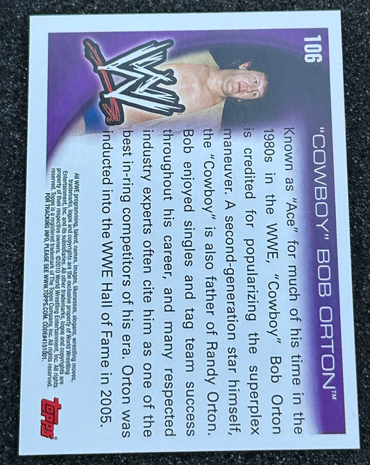 * Cowboy Bob Orton WWE 2010 Topps Card
