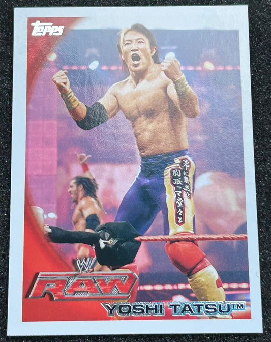 * Yoshi Tatsu WWE 2010 Topps Rookie Card