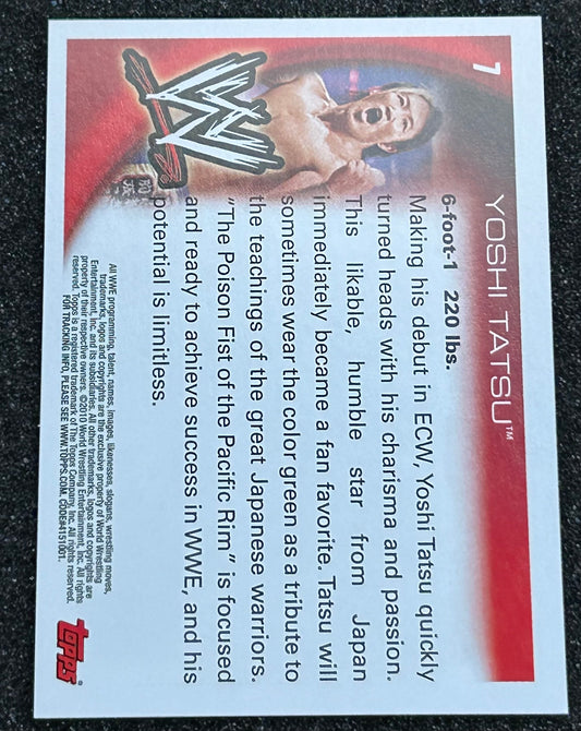 * Yoshi Tatsu WWE 2010 Topps Rookie Card