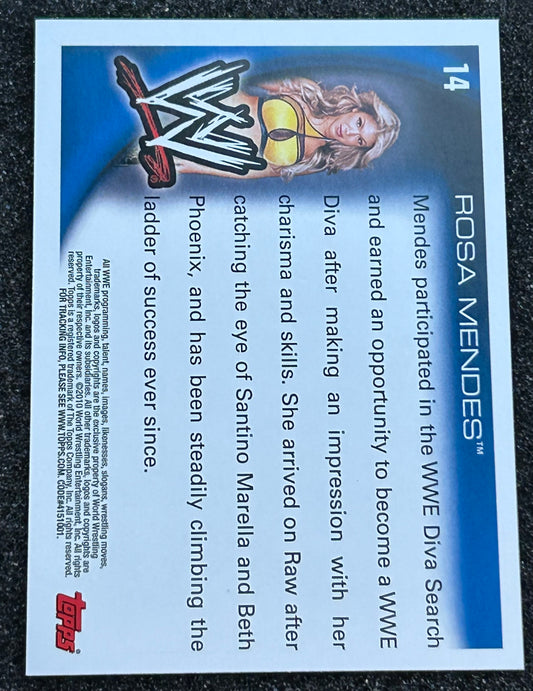 * Rosa Mendes WWE 2010 Topps Card