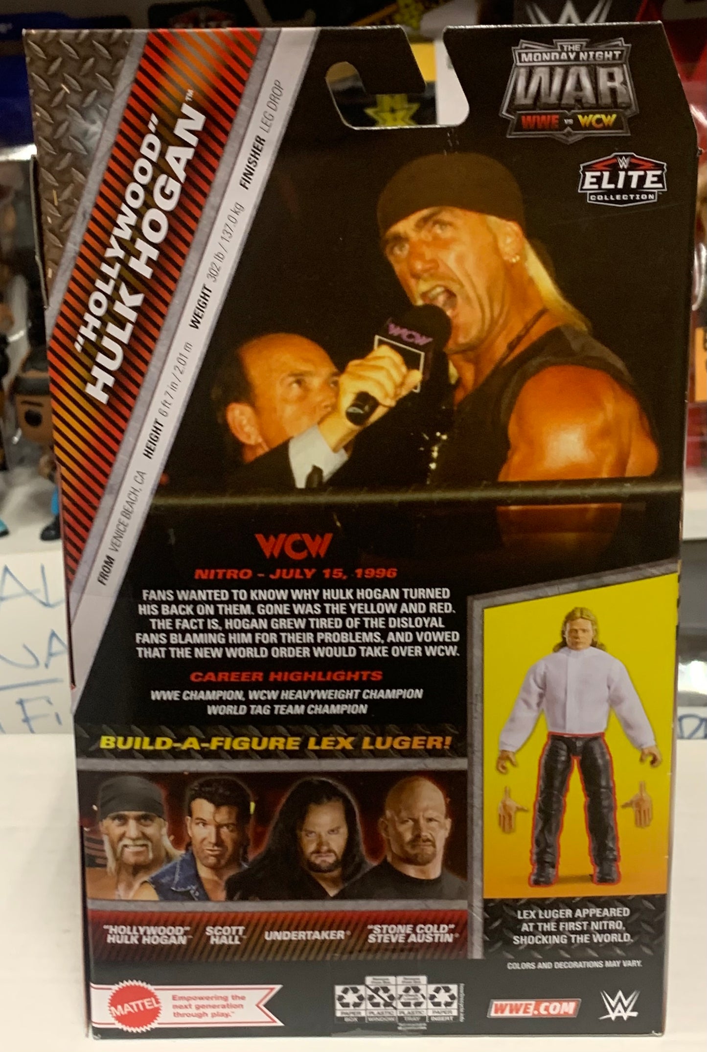 Hollywood Hulk Hogan (Build a Figure) WWE WCW Monday Night War Elite Action Figure