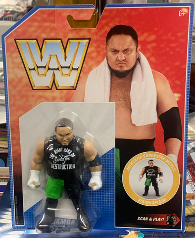 Samoa Joe WWE Mattel Retro Action Figure (Sealed, Brand New)