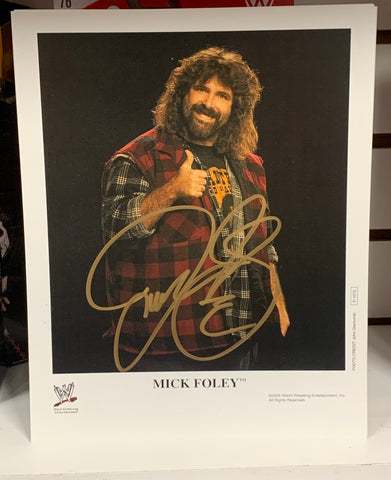 Mick Foley Signed 8x10 Color Photo (Comes w/COA)