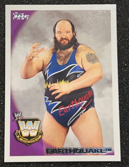 ^ Earthquake 2010 WWE Topps Card