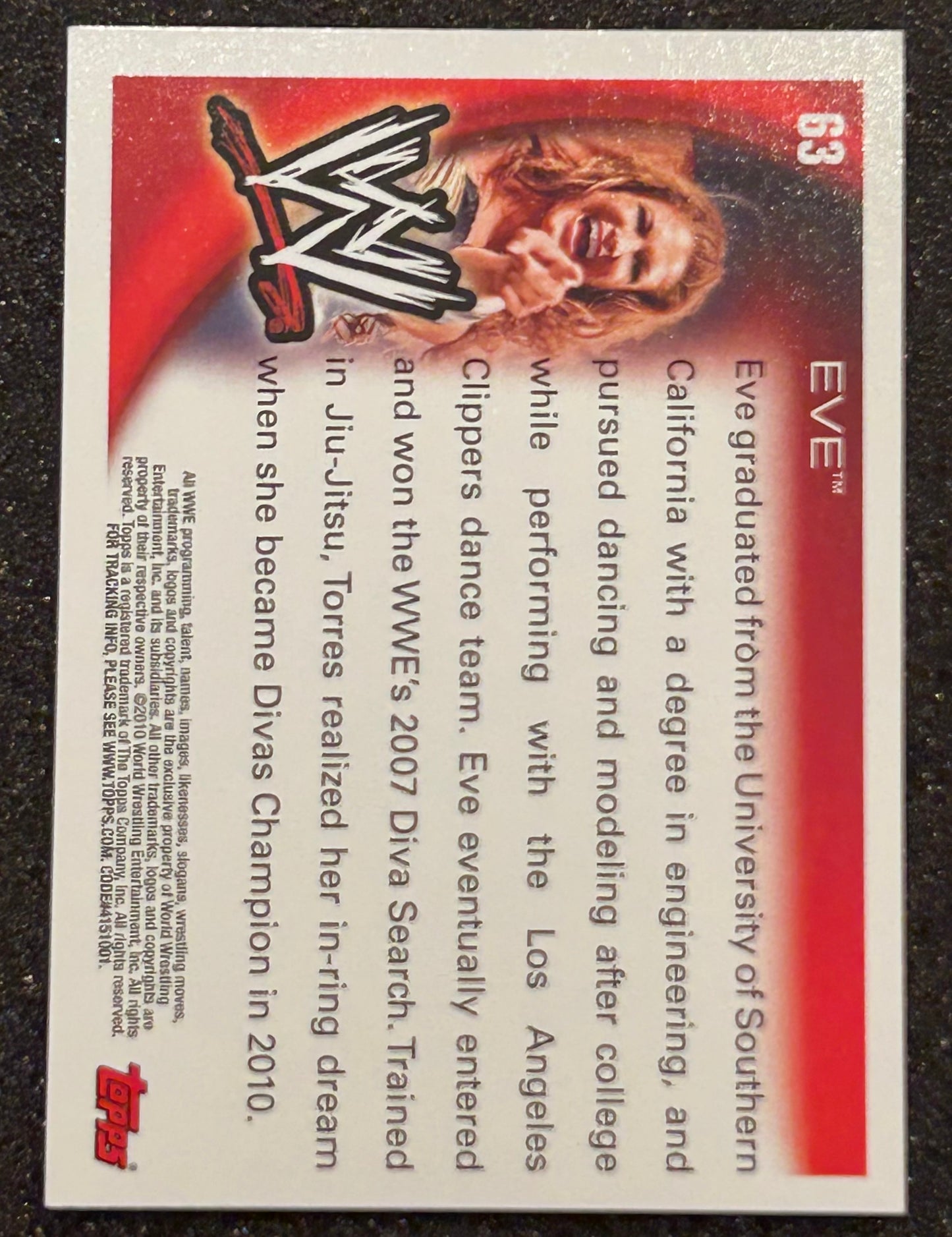 * Eve 2010 WWE Topps Card