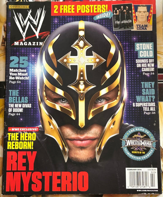 * WWE Magazine Feb 2014 (2 Free Posters, The SHIELD, John Cena)