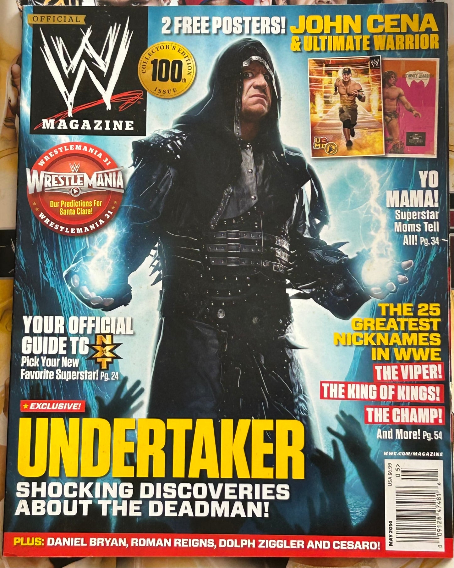 * WWE Magazine May 2014 (2 Posters Inside, John Cena, Ultimate Warrior)