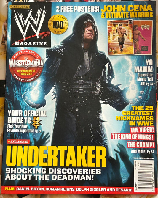 * WWE Magazine May 2014 (2 Posters Inside, John Cena, Ultimate Warrior)