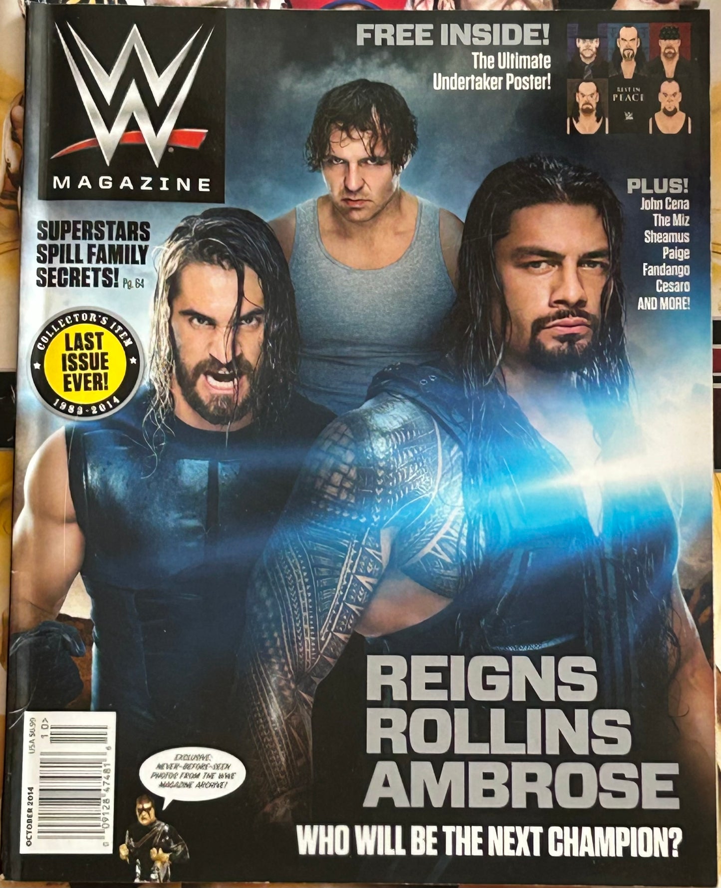 * WWE Magazine Oct 2014 (The Ultimate Undertaker Poster Inside)