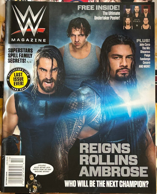 * WWE Magazine Oct 2014 (The Ultimate Undertaker Poster Inside)