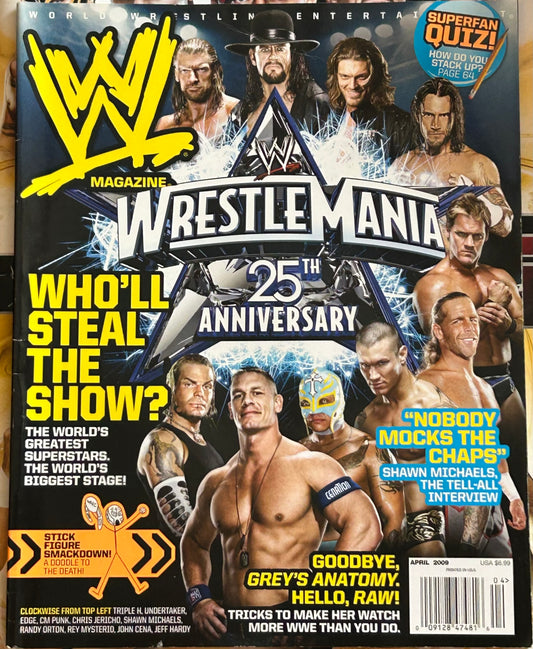 * WWE Magazine April 2009 (Wrestlemania 25th Anniversary)