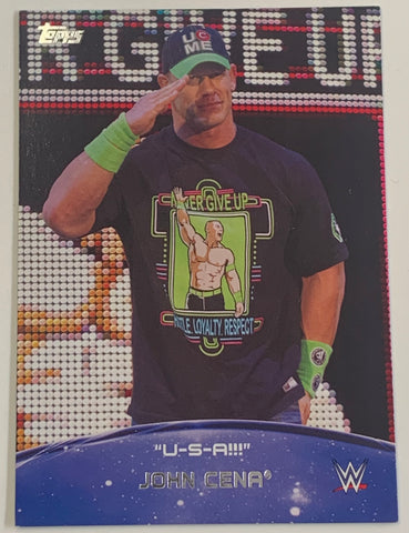 John Cena 2015 WWE Topps “Crowd Chants USA” Insert Card