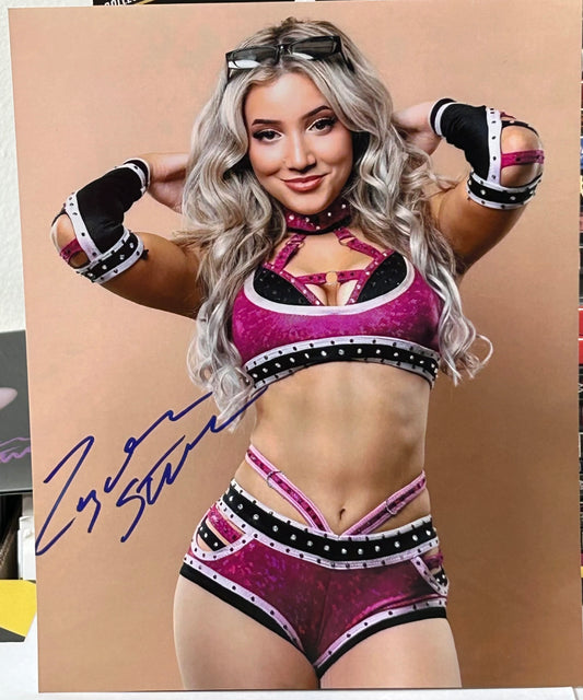 Zayda Steel Signed 8x10 Color Photo WWE ID, GCW (Comes w/COA)