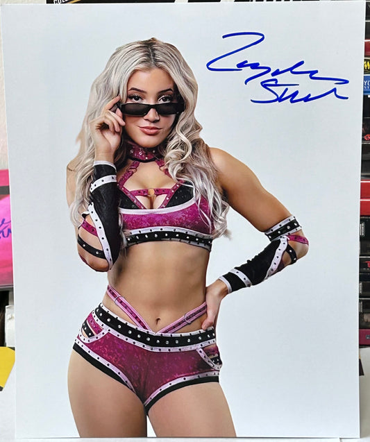 Zayda Steel Signed 8x10 Color Photo WWE ID, GCW (Comes w/COA)