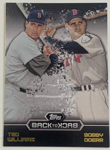 Ted Williams & Bobby Doerr 2016 Topps “Back To Back” Basell Insert Card