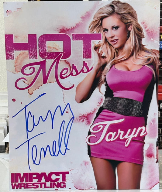 Taryn Terrell Signed 8x10 Color Photo TNA (Comes w/COA)