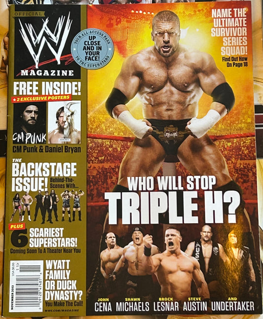 * WWE Magazine November 2013 (2 Posters Inside CM Punk & Daniel Bryan)