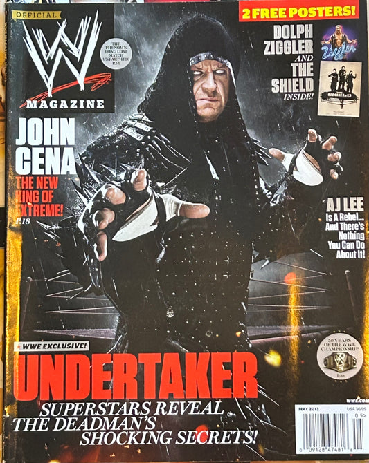 * WWE Magazine May 2013 (2 Posters Inside Ziggler & The SHIELD)