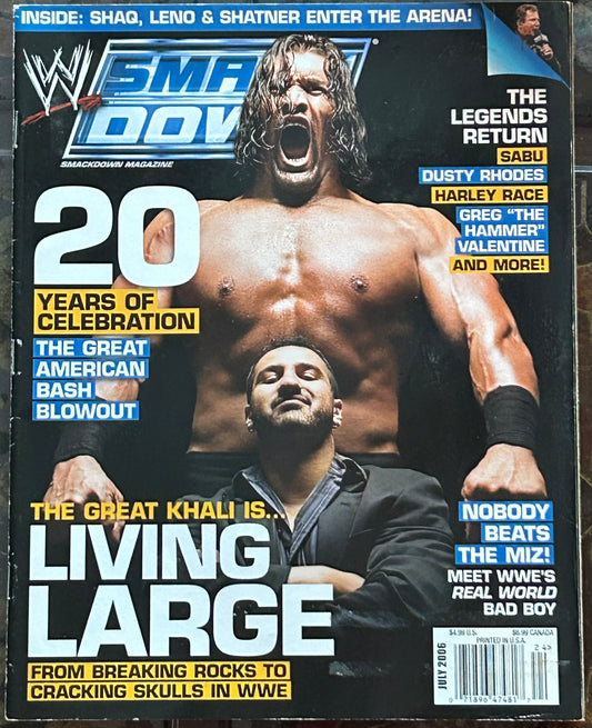 * WWE Smackdown Magazine July 2006 The Great Khali)