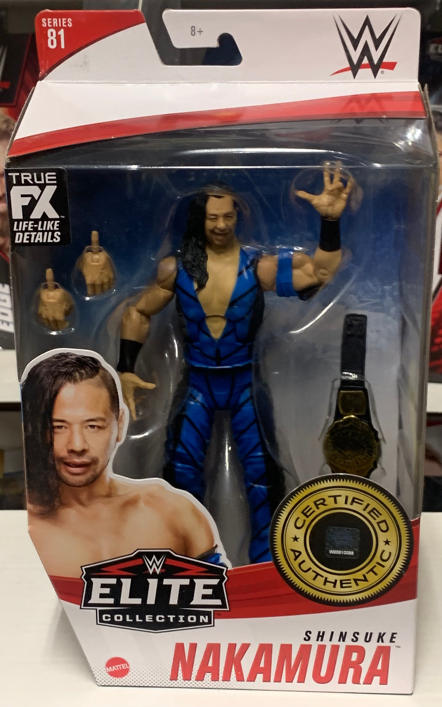 Shinsuke Nakamura WWE Mattel Elite Series 81 Action Figure with Belt