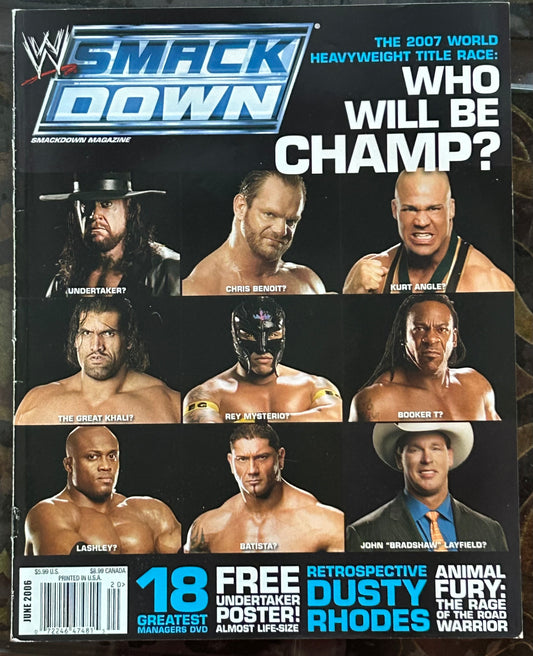 * WWE Smackdown Magazine June 2006 (No Poster Inside)