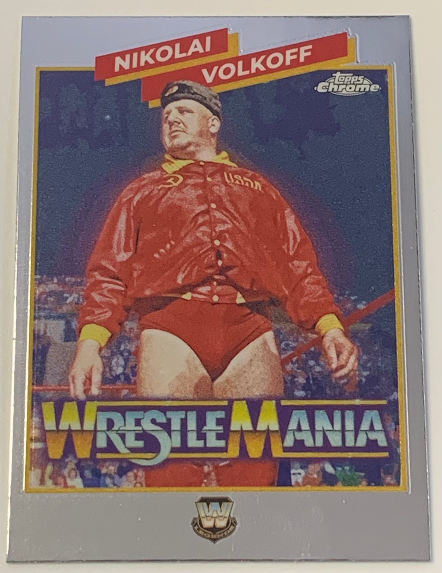 Nikolai Volkoff 2025 Topps Chrome “Wrestlemania” InErt Card