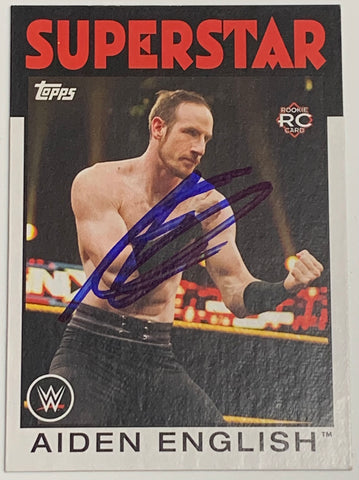 Aiden English 2016 SIGNED WWE Rookie Card (Comes w/COA)