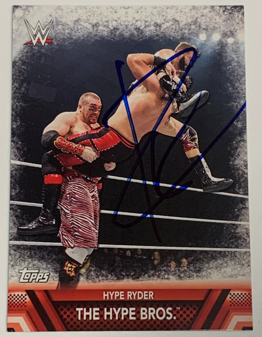 Zack Hype Ryder 2017 WWE SIGNED Topps Card (Comes w/COA)