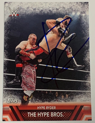 Zack Ryder 2017 WWE SIGNED Topps Card (Comes w/COA)