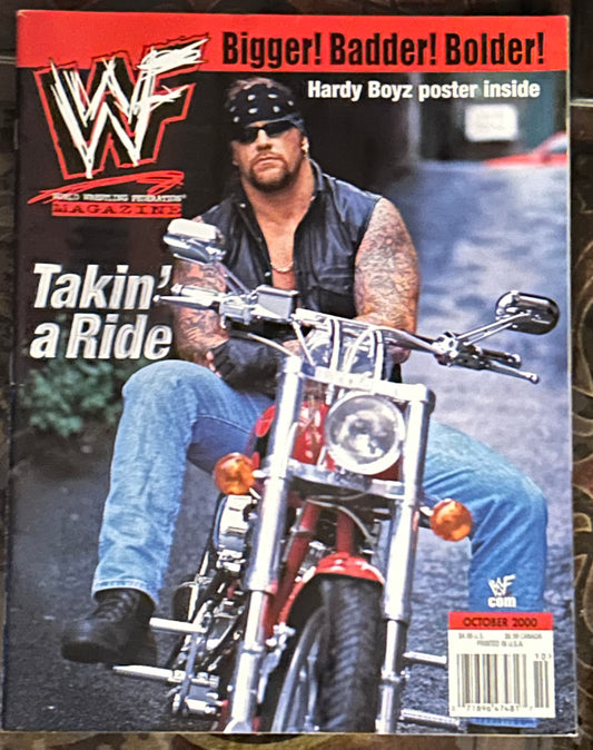 * WWE Magazine Oct 2000 (Double Sided Matt & Jeff Hardy Poster Inside)