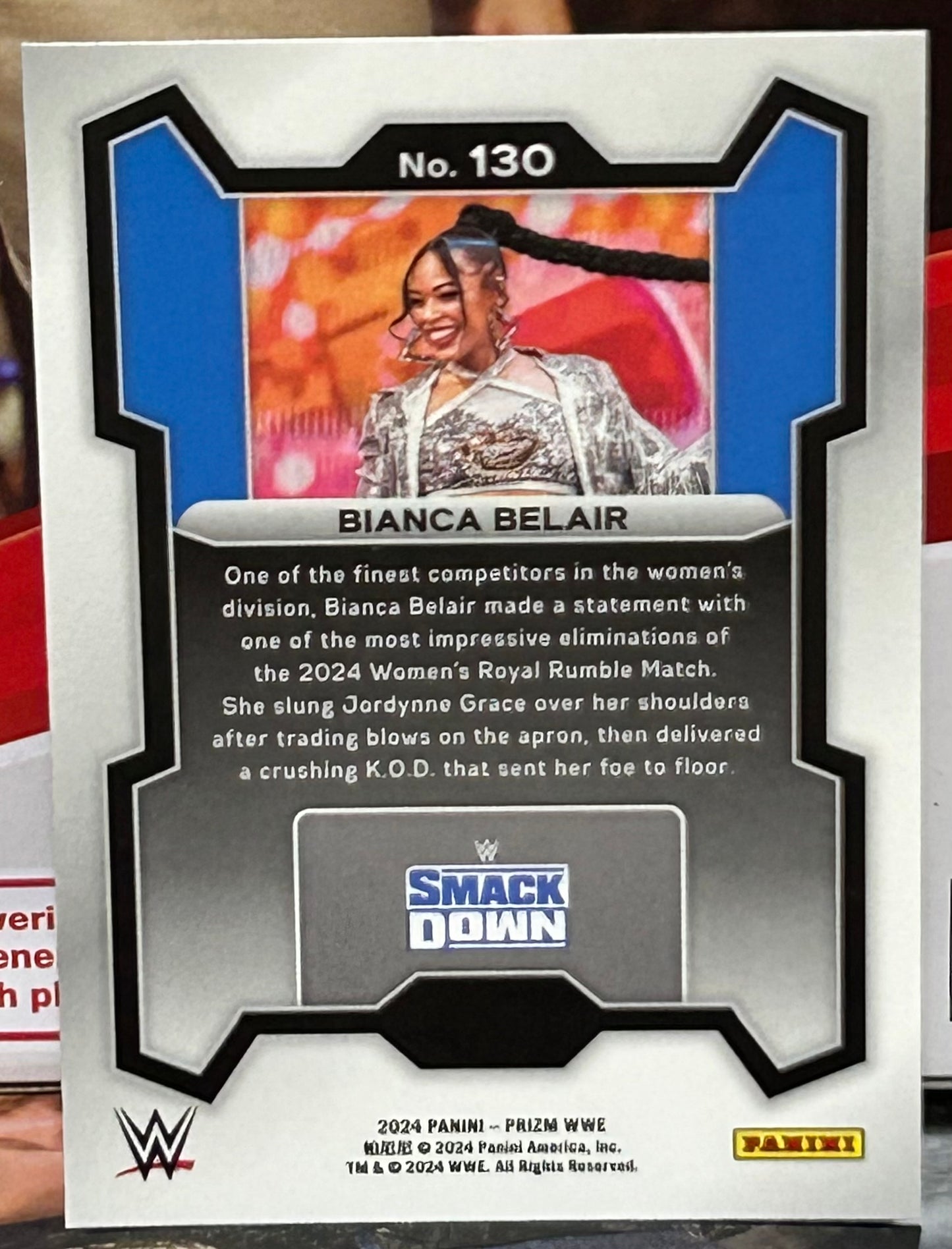 Bianca Belair 2024 WWE Panini Prizm Card