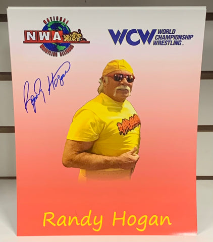 Randy Hogan Signed 8x10 Color Photo WCW NWA (Comes w/COA)