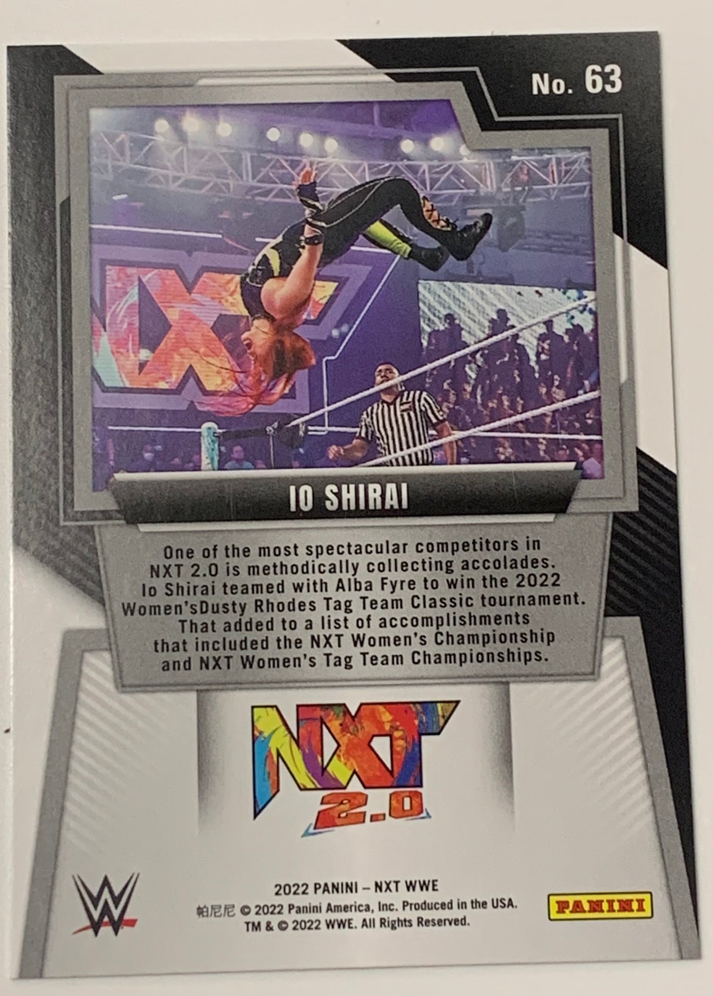 Iyo Sky 2022 WWE Panini NXT Card