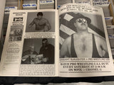 Sgt. Slaughter Signed Pro Wrestling USA Program from 1985 (Very Rare)
