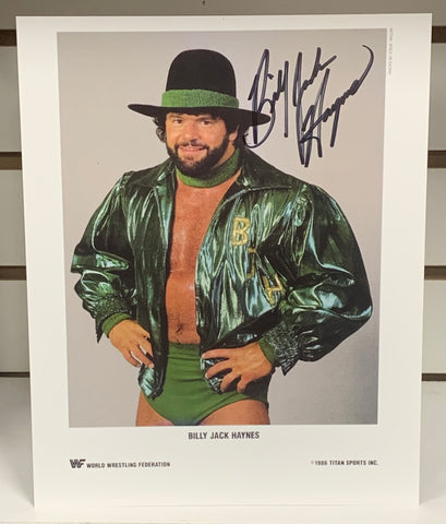 Billy Jack Haynes Signed 8x10 Color Photo (Comes w/COA)