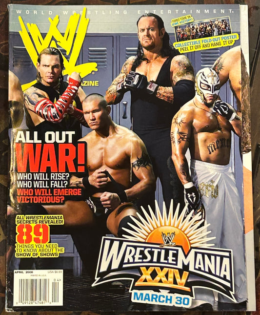 * WWE Magazine April 2008 (Collectible Pullout Poster)
