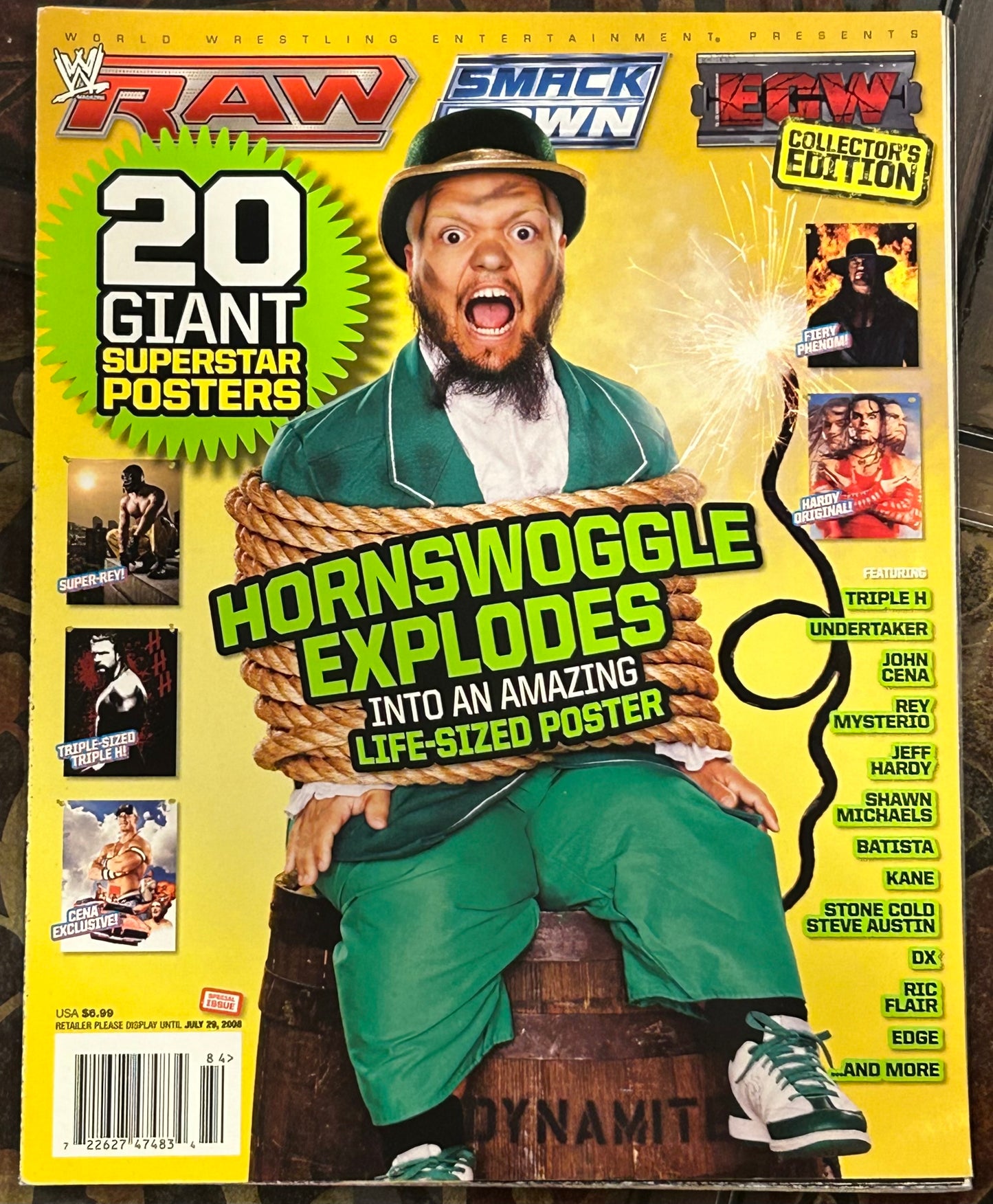 * WWE 20 GIANT Size Posters Inside (Cena, Jeff Hardy, Triple H & so much more)