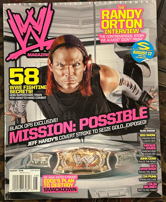 * WWE Magazine August 2008 (Jeff Hardy)