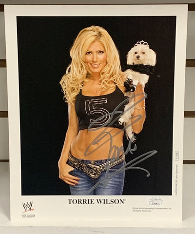 Torrie Wilson Signed Original WWE Promo JSA Authenticated